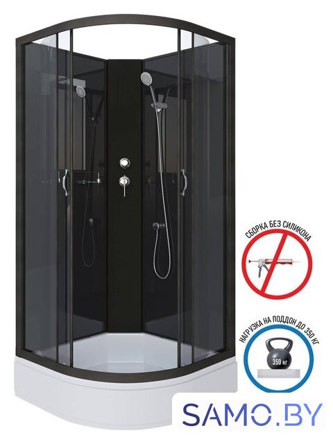 Душевая кабина Niagara NG-6501-14BK 90x90x215 - Изображение №2 — Интернет-магазин samo.by