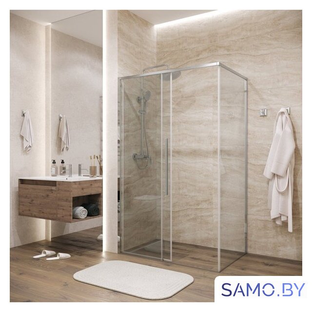 Душевая стенка Grossman Galaxy 90x195 200.K33.01.90.10.00 (хром/стекло прозрачное) - Изображение №7 — Интернет-магазин samo.by