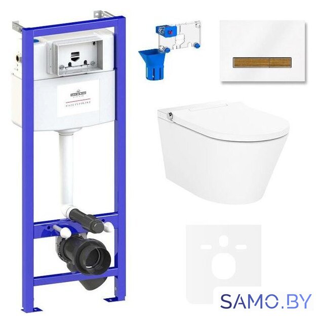 Унитаз подвесной Lavinia Boho Smart V-Clean 7 в 1 87561166 - Изображение №1 — Интернет-магазин samo.by