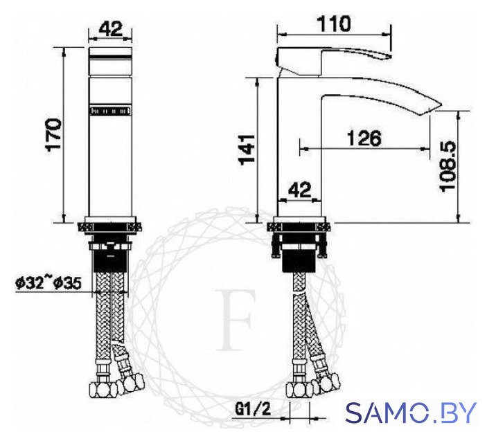Смеситель Filarete Waterfall FL5010 (графит) - Изображение №20 — Интернет-магазин samo.by