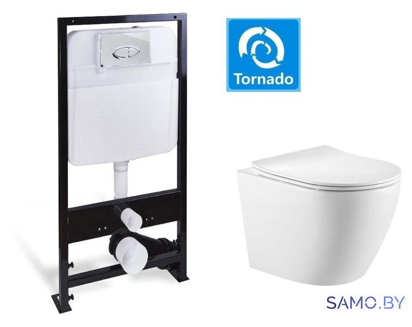Унитаз подвесной SantiLine SL-5025+SL-01 - Изображение №1 — Интернет-магазин samo.by