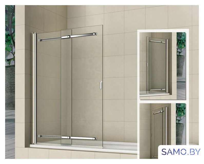 Стеклянная шторка для ванны RGW SC-44 100 см - Изображение №1 — Интернет-магазин samo.by