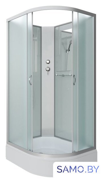 Душевая кабина Niagara NG-33084-14LBK 100x80 (матовое стекло) - Изображение №2 — Интернет-магазин samo.by