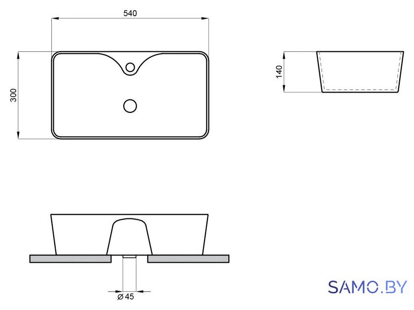 Умывальник Lavinia Boho Bathroom Sink Slim 33311106 - Изображение №6 — Интернет-магазин samo.by
