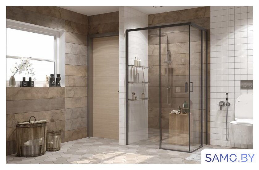 Душевой уголок Ambassador Queen Black 11011205L 120х80 - Изображение №2 — Интернет-магазин samo.by