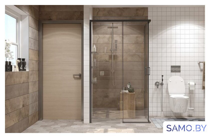 Душевой уголок Ambassador Queen Black 11011205L 120х80 - Изображение №3 — Интернет-магазин samo.by