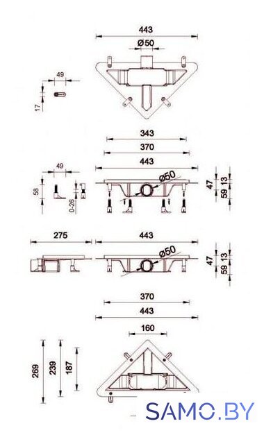 Душевой уголок Ambassador Set 10011101L-ST7 - Изображение №11 — Интернет-магазин samo.by