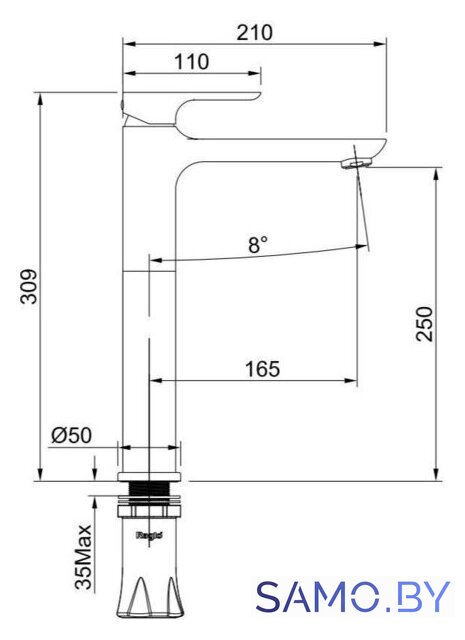 Смеситель Raglo R03.15.09 - Изображение №2 — Интернет-магазин samo.by