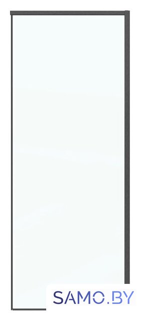Душевая стенка Grossman Galaxy 90x195 200.K33.01.90.42.00 (графит сатин/стекло прозрачное) - Изображение №1 — Интернет-магазин samo.by