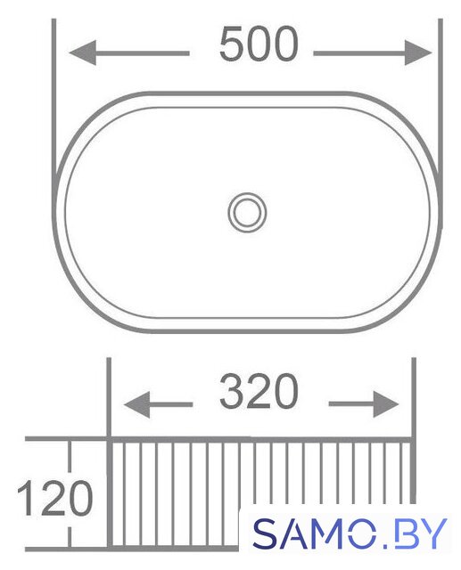 Умывальник Roxen Royal Oval M 570170-M - Изображение №7 — Интернет-магазин samo.by