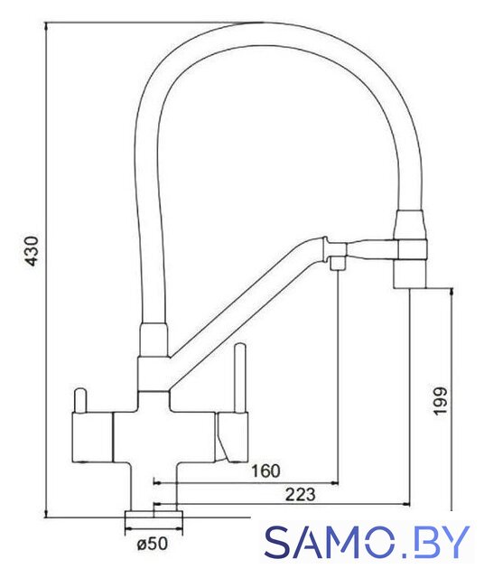 Смеситель Gappo G4398-85 - Изображение №2 — Интернет-магазин samo.by