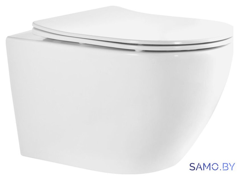 Унитаз подвесной Roxen Antares Tornado Long в комплекте с инсталляцией StounFix Dual Fresh 6 в 1 868434 (кнопка: хром глянцевый глянцевая) - Изображение №5 — Интернет-магазин samo.by