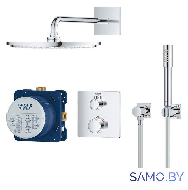 Душевая система  Grohe Grohtherm 34730000 - Изображение №3 — Интернет-магазин samo.by