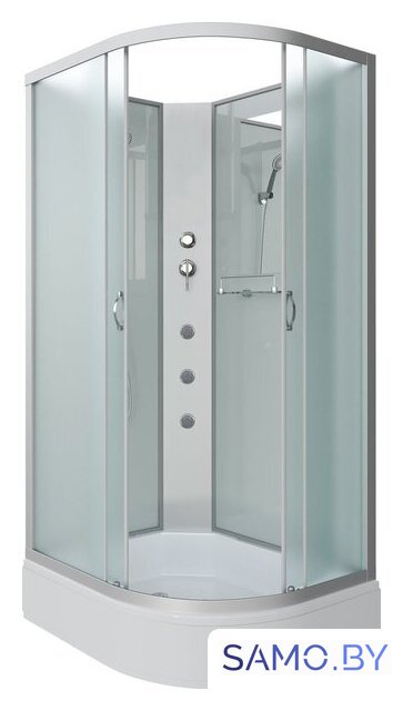 Душевая кабина Niagara NG-33084-14LBKG 100x80 (матовое стекло) - Изображение №2 — Интернет-магазин samo.by