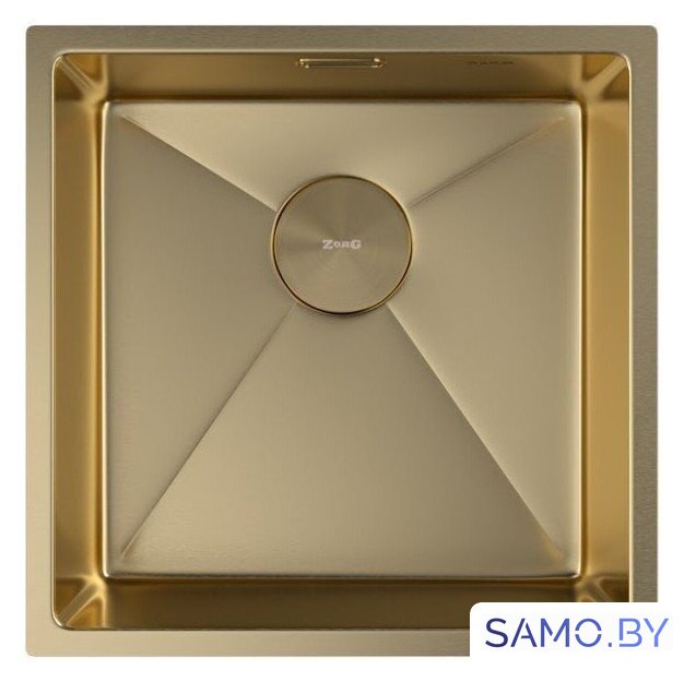 Кухонная мойка ZorG Zerox 44 U / IF PVD Gold - Изображение №3 — Интернет-магазин samo.by
