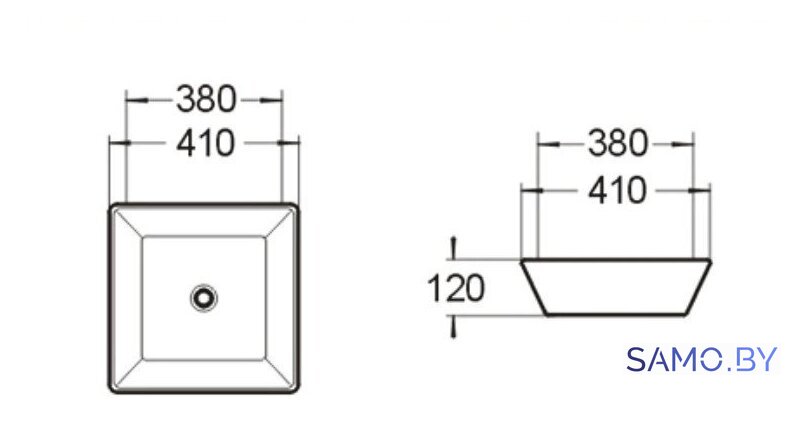 Умывальник SantiLine SL-1004 - Изображение №2 — Интернет-магазин samo.by