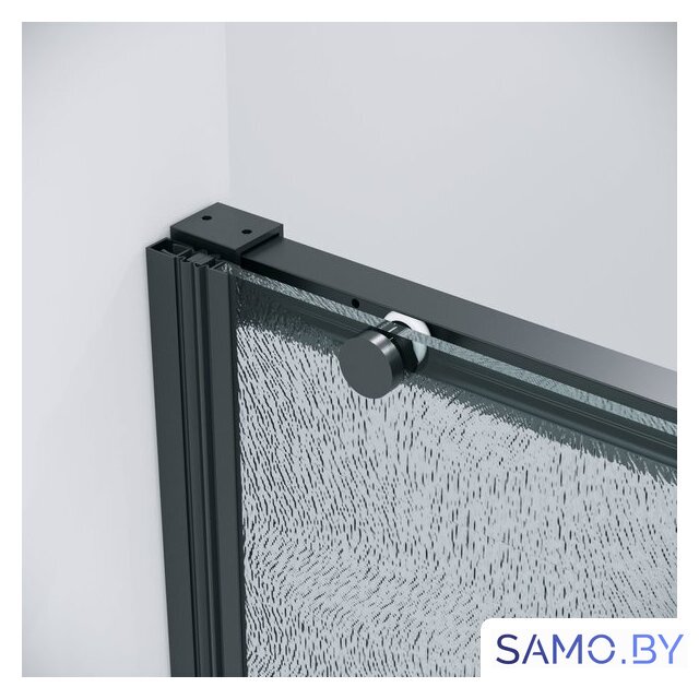 Душевая дверь Grossman Galaxy 100x195 100.K33.01.100.21.02 (черный матовый/стекло шиншилла) - Изображение №4 — Интернет-магазин samo.by