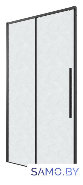 Душевая дверь Grossman Galaxy 100x195 100.K33.01.100.21.02 (черный матовый/стекло шиншилла) - Изображение №2 — Интернет-магазин samo.by