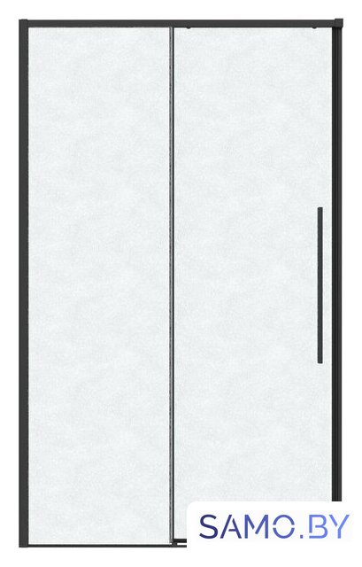 Душевая дверь Grossman Galaxy 100x195 100.K33.01.100.21.02 (черный матовый/стекло шиншилла) - Изображение №1 — Интернет-магазин samo.by