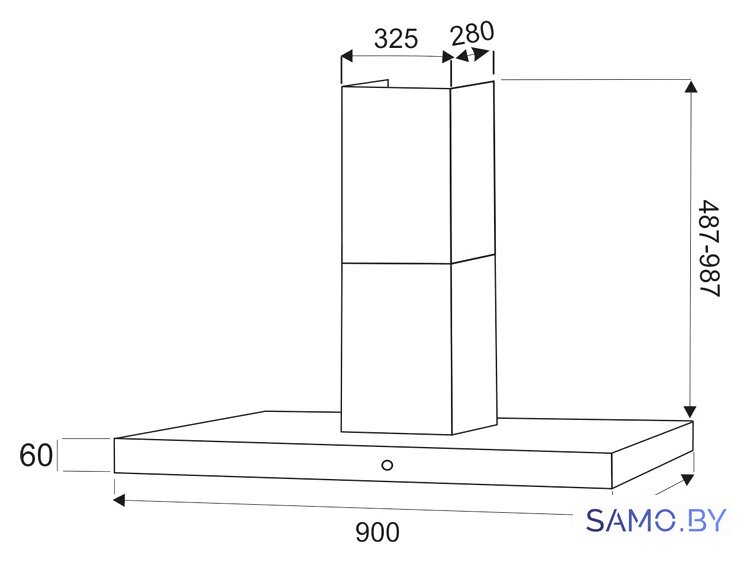 Кухонная вытяжка Exiteq Ex-1069 - Изображение №4 — Интернет-магазин samo.by