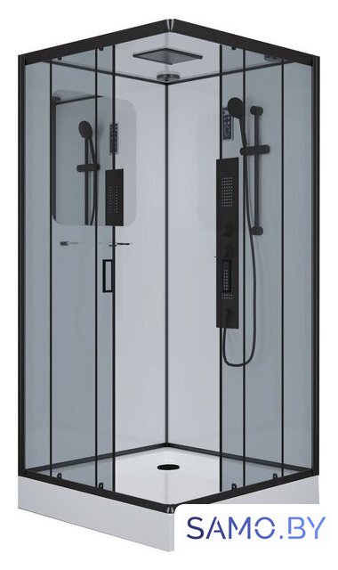 Душевая кабина Niagara NG-6901-01GQ Black 90x90x210 (прозрачное стекло) - Изображение №2 — Интернет-магазин samo.by