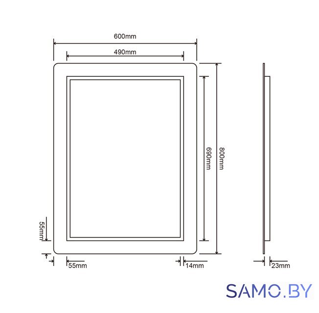  Roxen Зеркало Irida 510185-60 60х80 - Изображение №10 — Интернет-магазин samo.by