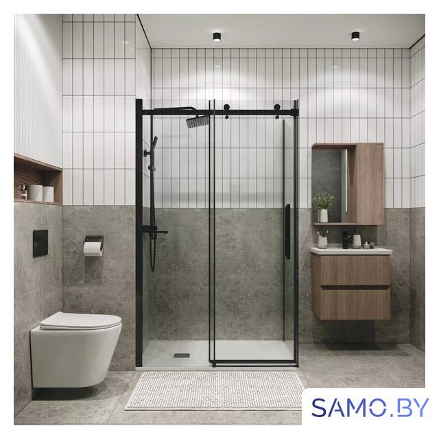 Душевой уголок Grossman Classic 120x80x195 120.K33.04.1280.42.00 (графит сатин/прозрачное стекло) - Изображение №7 — Интернет-магазин samo.by