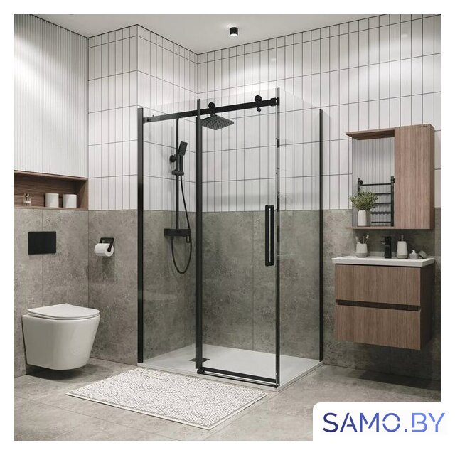 Душевой уголок Grossman Classic 120x80x195 120.K33.04.1280.42.00 (графит сатин/прозрачное стекло) - Изображение №15 — Интернет-магазин samo.by