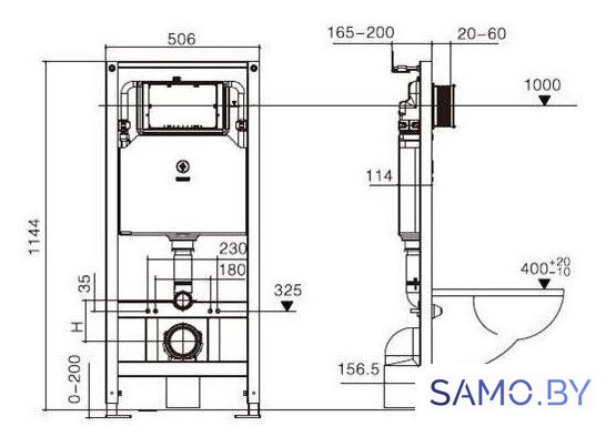 Унитаз подвесной WeltWasser Amberg 506 + Telbach 004 GL-WT + Amberg RD-WT - Изображение №5 — Интернет-магазин samo.by