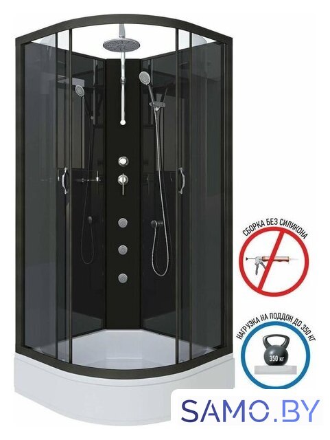 Душевая кабина Niagara NG-6501-14BKTG 90x90x200 - Изображение №3 — Интернет-магазин samo.by