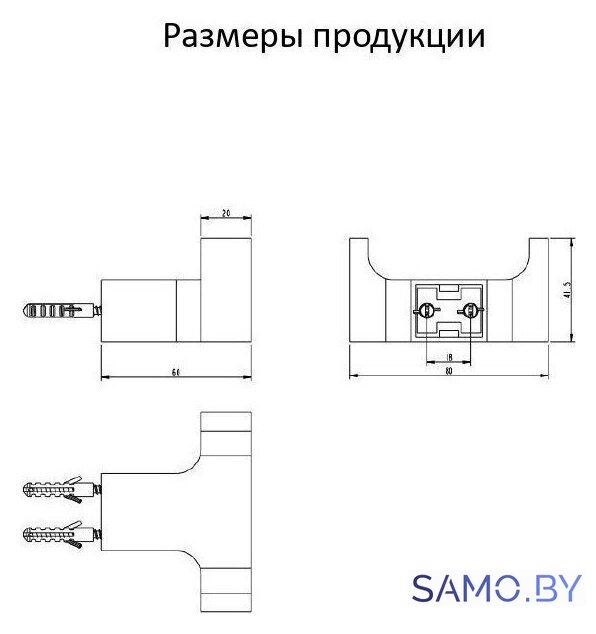 Крючок для ванны Grocenberg AC0018 (золото глянец) - Изображение №2 — Интернет-магазин samo.by