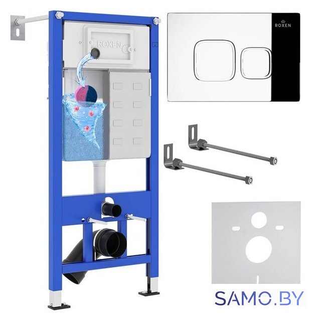 Инсталляция для унитаза Roxen StounFix Dual Fresh 830081 - Изображение №1 — Интернет-магазин samo.by