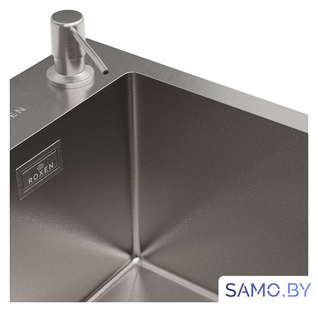 Кухонная мойка Roxen Simple 560220-50-V сатин/текстурная (с коландером и дозатором) - Изображение №13 — Интернет-магазин samo.by