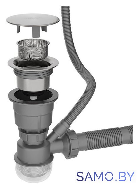 Кухонная мойка Roxen Simple 560220-50-V сатин/текстурная (с коландером и дозатором) - Изображение №17 — Интернет-магазин samo.by