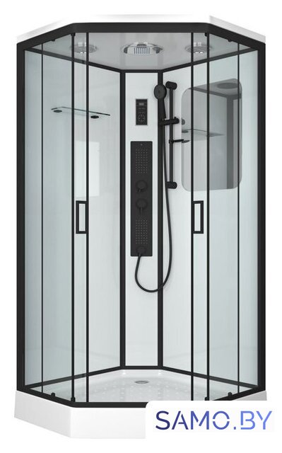 Душевая кабина Niagara NG-6901-01GD Black 90x90x220 (прозрачное стекло) - Изображение №2 — Интернет-магазин samo.by