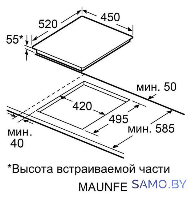 Варочная панель MAUNFELD CVI453STBK - Изображение №8 — Интернет-магазин samo.by