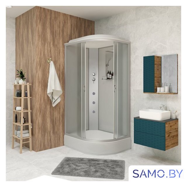 Душевая кабина Niagara NG-33084-14LG 100x80 (матовое стекло) - Изображение №1 — Интернет-магазин samo.by