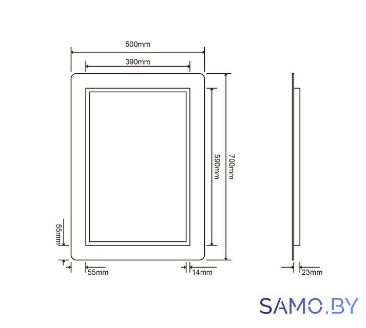  Roxen Зеркало Irida 510185-50 50х70 - Изображение №10 — Интернет-магазин samo.by