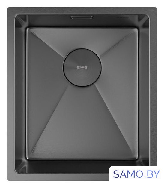 Кухонная мойка ZorG Zerox 38 U / IF PVD Gunblack - Изображение №3 — Интернет-магазин samo.by