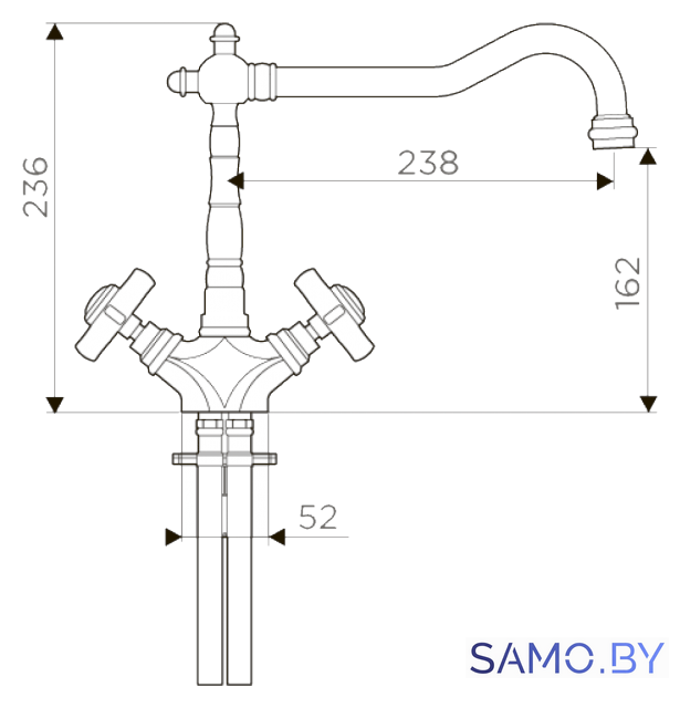 Смеситель Omoikiri Tokigawa-C - Изображение №2 — Интернет-магазин samo.by