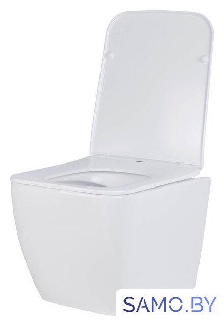 Унитаз подвесной Roxen Cube в комплекте с инсталляцией StounFix Dual Fresh 6 в 1 968014 (кнопка: золото глянцевое ) - Изображение №6 — Интернет-магазин samo.by