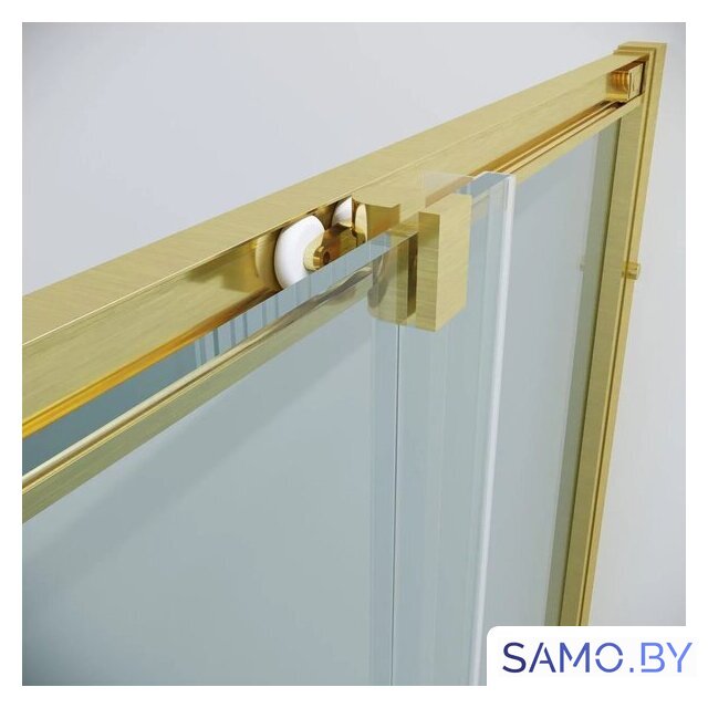 Душевой уголок Grossman Cosmo 80x80x195 300.K33.02.8080.32.00 (золото сатин/прозрачное стекло) - Изображение №5 — Интернет-магазин samo.by