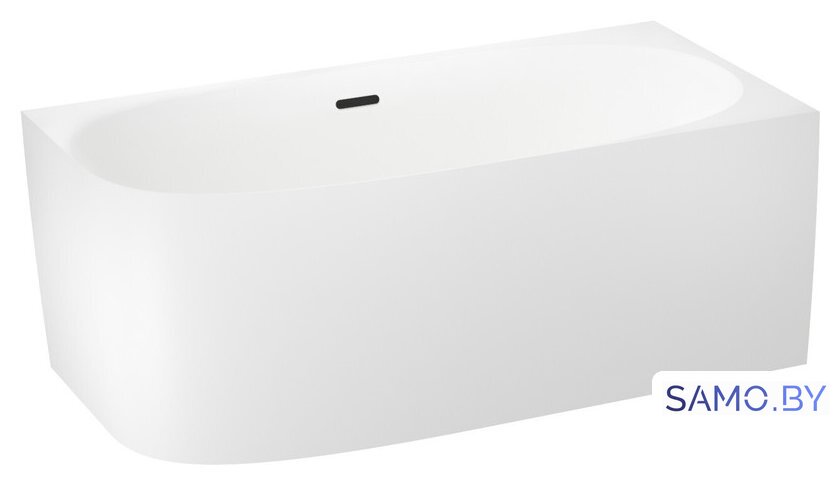Ванна Wellsee Belle Spa 2.0 160x75 235803003 (пристенная ванна (правая) белый глянец, экран, каркас, сифон-автомат матовый черный) - Изображение №2 — Интернет-магазин samo.by