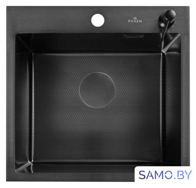 Кухонная мойка Roxen Snake 560220-45-BS PVD графит/текстурная поверхность (с ролл-матом и дозатором) - Изображение №9 — Интернет-магазин samo.by