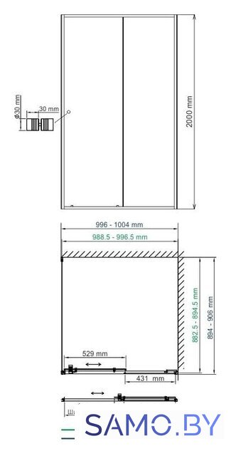 Душевой уголок Wasserkraft Dill 61S22 - Изображение №5 — Интернет-магазин samo.by