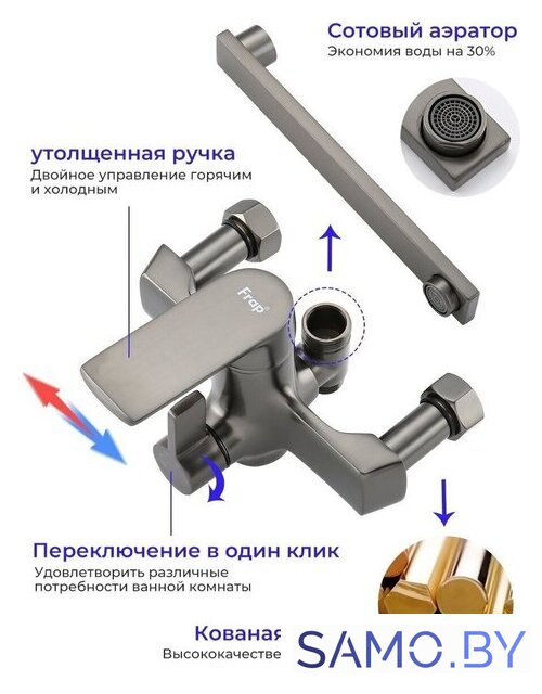 Душевая система  FRAP F2471-9 - Изображение №5 — Интернет-магазин samo.by