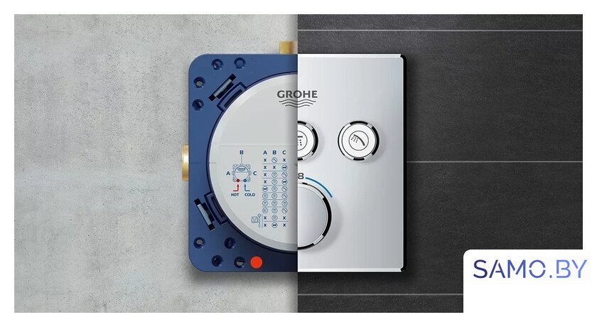 Смеситель без скрытого механизма Grohe Grohtherm SmartControl 29157LS0 - Изображение №4 — Интернет-магазин samo.by