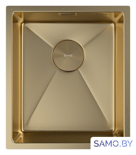 Кухонная мойка ZorG Zerox 38 U / IF PVD Gold - Изображение №3 — Интернет-магазин samo.by