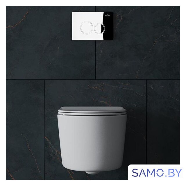 Унитаз подвесной Roxen Simple Compact в комплекте с инсталляцией StounFix Dual Fresh 6 в 1 913681 (кнопка: хром глянец) - Изображение №14 — Интернет-магазин samo.by