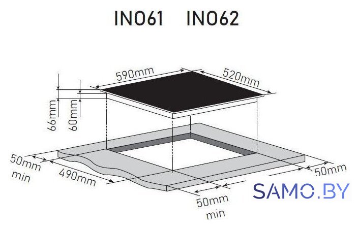 Варочная панель ZorG INO61 (черный матовый) - Изображение №8 — Интернет-магазин samo.by